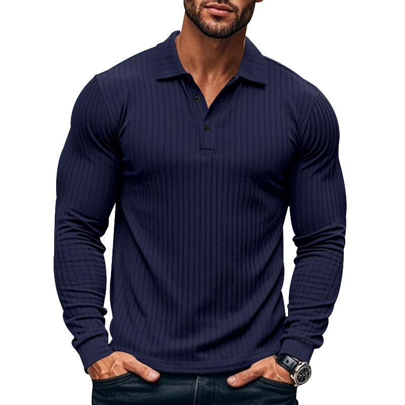 Herren Langarm Poloshirt mit Stretch-Komfort