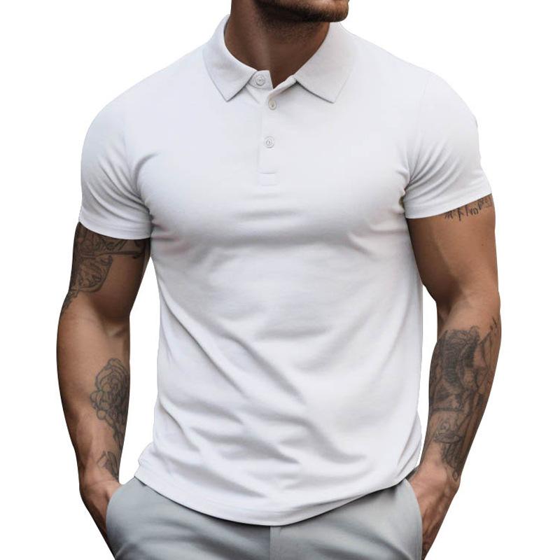 Herren Slim Fit Kurzarm Poloshirt aus Baumwolle