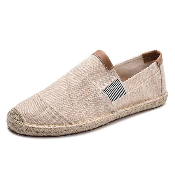 Herren Espadrilles aus Leinen und Canvas