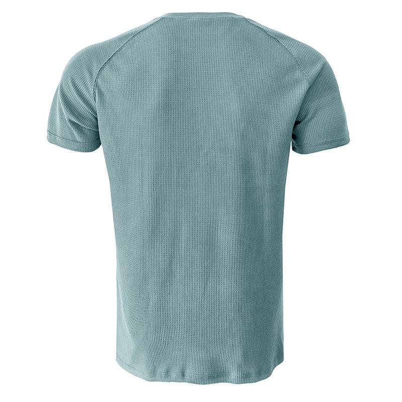 Herren Henleyshirt im Tough-Guy-Stil mit kurzen Ärmeln