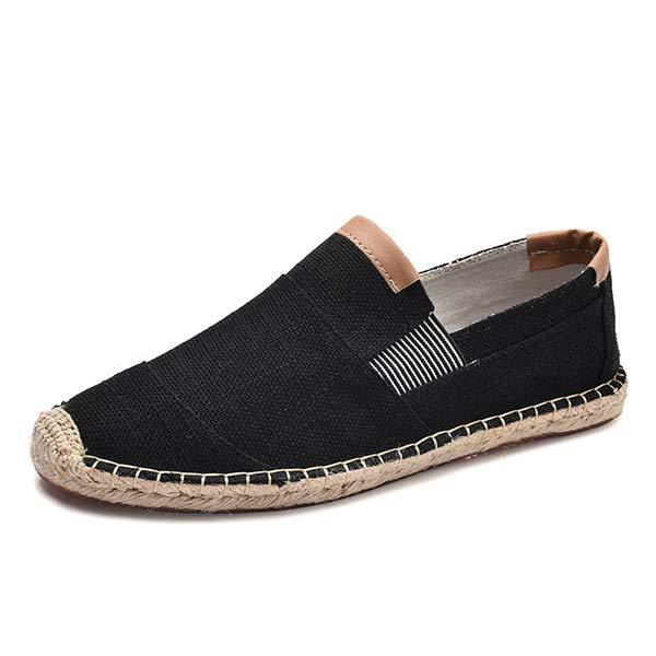 Herren Espadrilles aus Leinen und Canvas