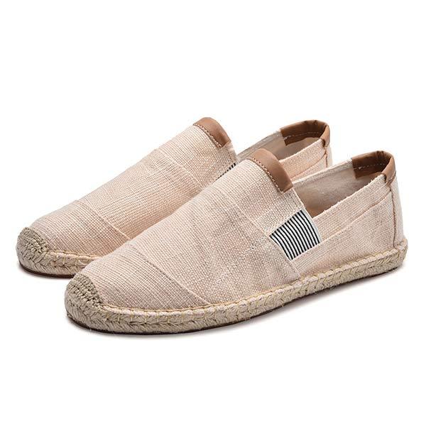 Herren Espadrilles aus Leinen und Canvas