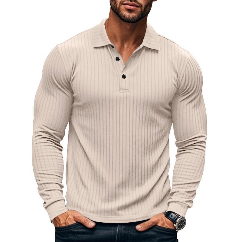 Herren Langarm Poloshirt mit Stretch-Komfort