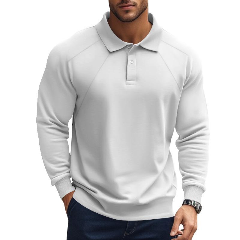 Herren Langarm Poloshirt mit Raglanärmeln