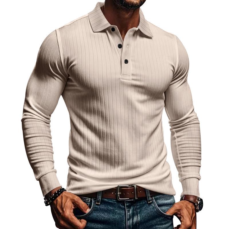 Herren Langarm Poloshirt mit Stretch-Komfort