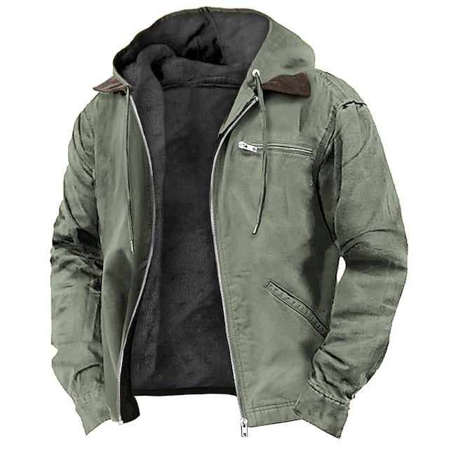 Herren Outdoorjacke Winter wasserdicht mit Kapuze