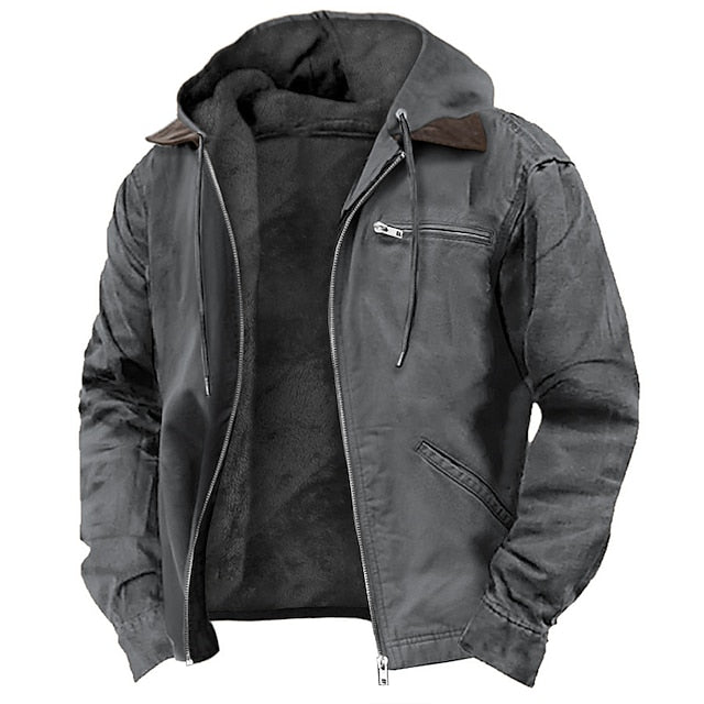 Herren Outdoorjacke Winter wasserdicht mit Kapuze