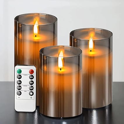 Modernes Kerzenset - LED Kerze mit Fernbedienung