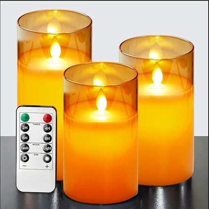 Modernes Kerzenset - LED Kerze mit Fernbedienung