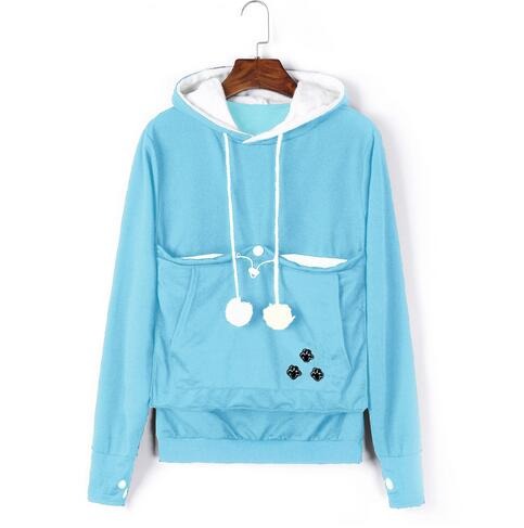 Komfortable Hoodie mit Katzentasche