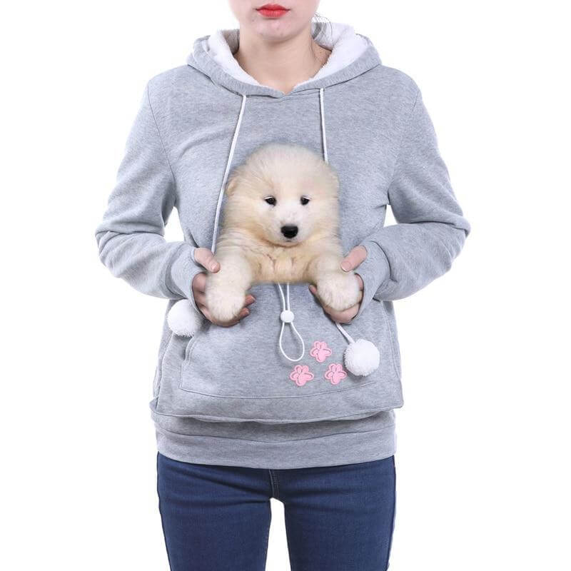 Komfortable Hoodie mit Katzentasche
