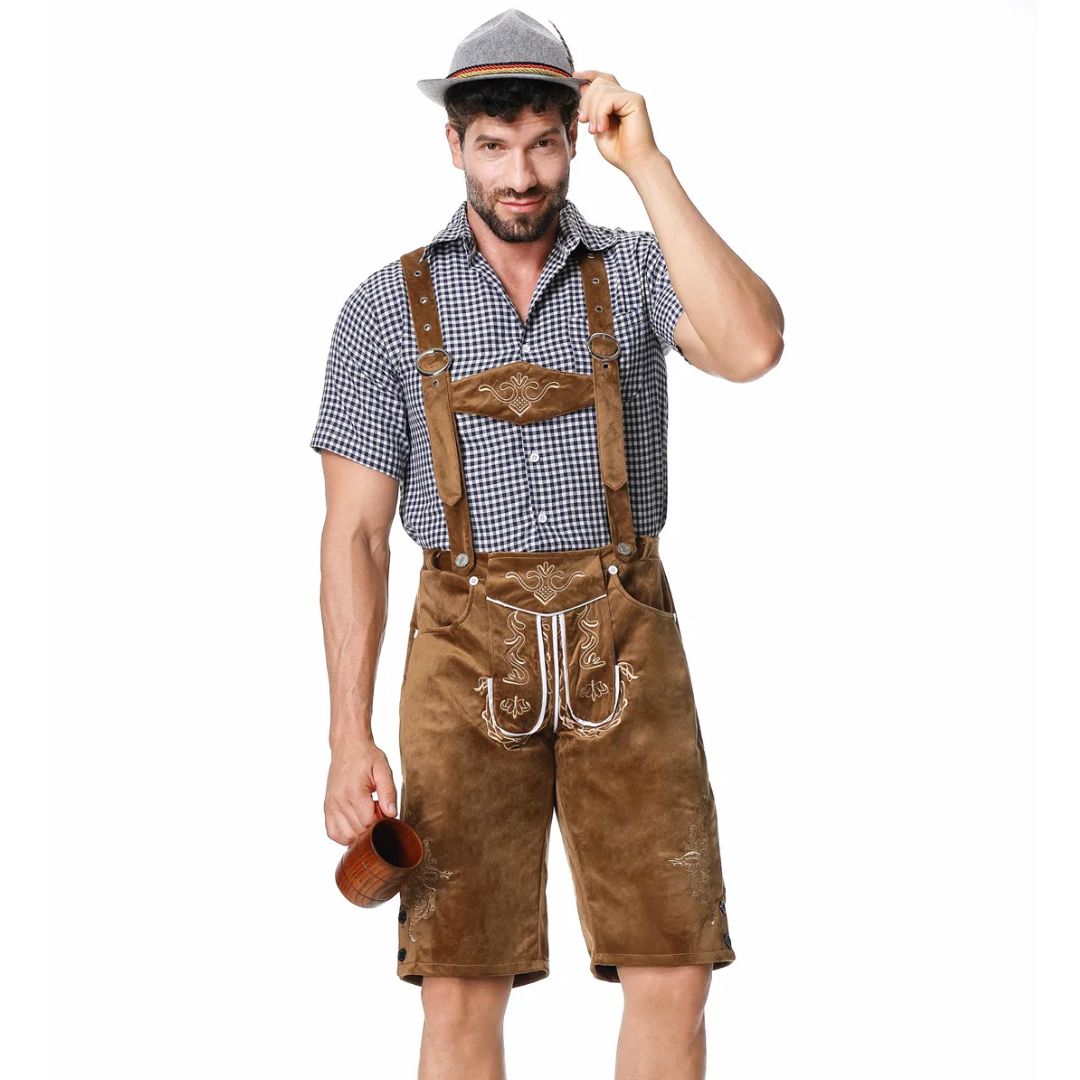 Traditionelle Lederhose im bayerischen Stil für das Oktoberfest