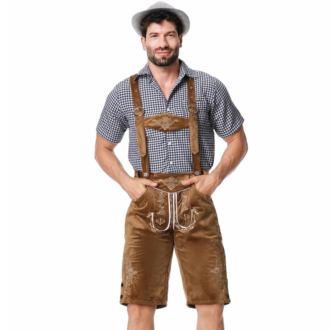 Traditionelle Lederhose im bayerischen Stil für das Oktoberfest