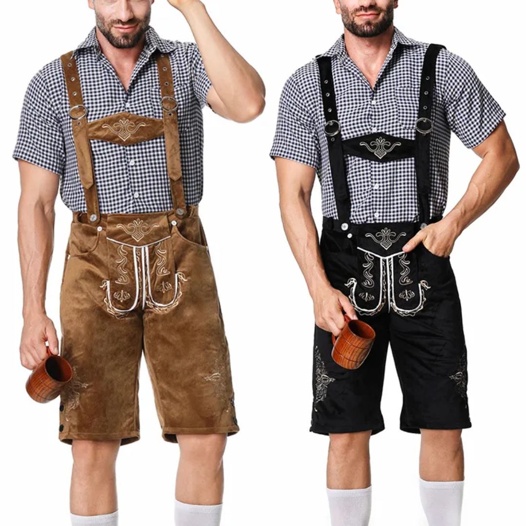 Traditionelle Lederhose im bayerischen Stil für das Oktoberfest