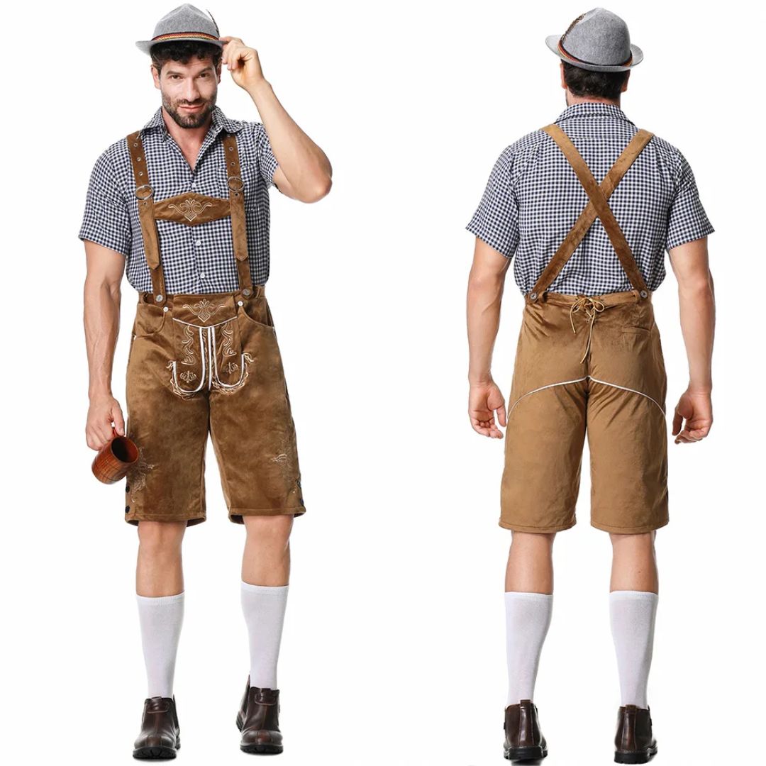 Traditionelle Lederhose im bayerischen Stil für das Oktoberfest