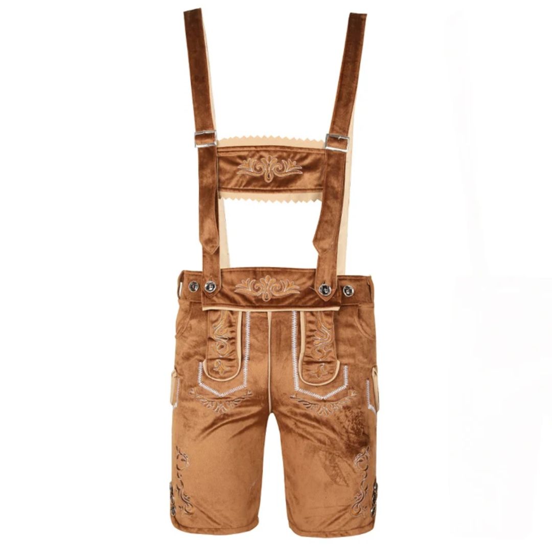 Traditionelles Herren-Trachtenkostüm mit kurzer Lederhose – ideal fürs Oktoberfest