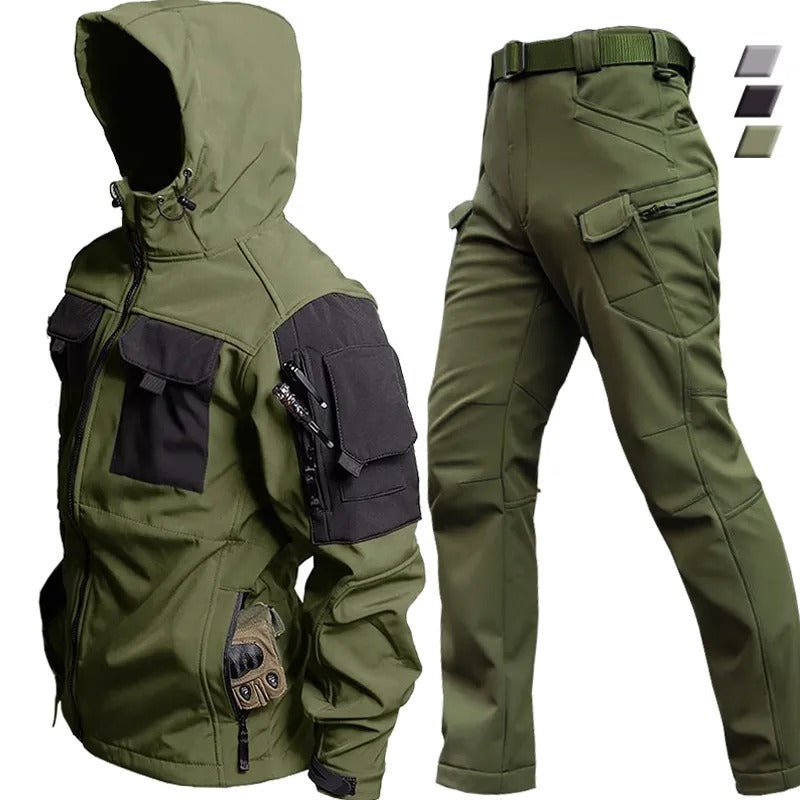 Taktisches Herren Outdoor-Set – Winddichte Jagdjacke & Cargohose