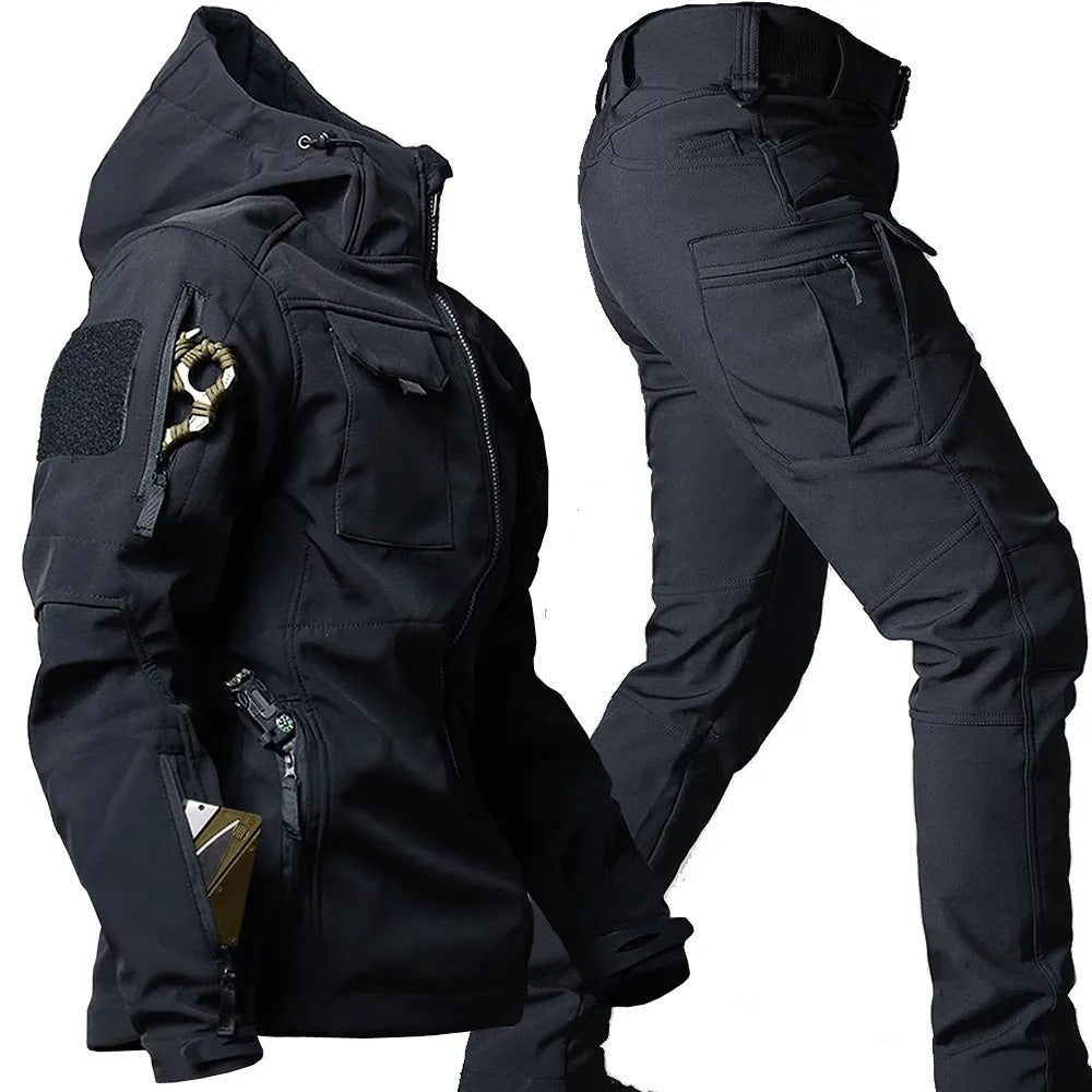 Taktisches Herren Outdoor-Set – Winddichte Jagdjacke & Cargohose