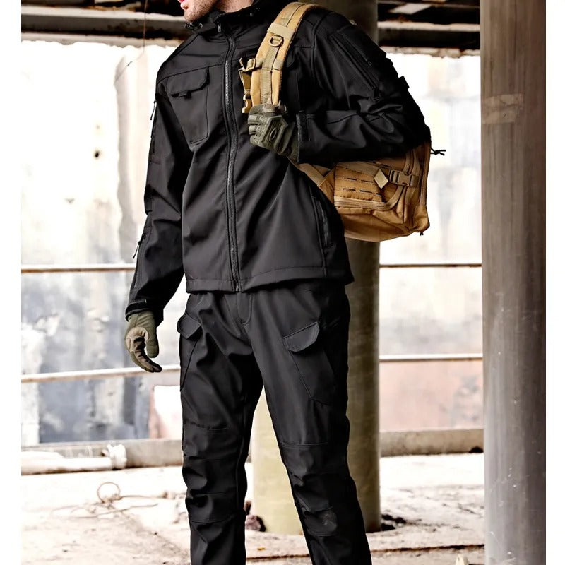 Taktisches Herren Outdoor-Set – Winddichte Jagdjacke & Cargohose
