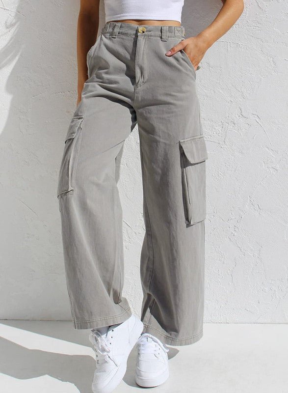 Damen Cargo-Hose mit Taschen im Streetwear-Stil