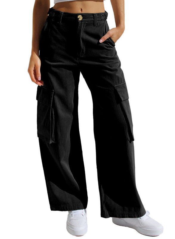 Damen Cargo-Hose mit Taschen im Streetwear-Stil