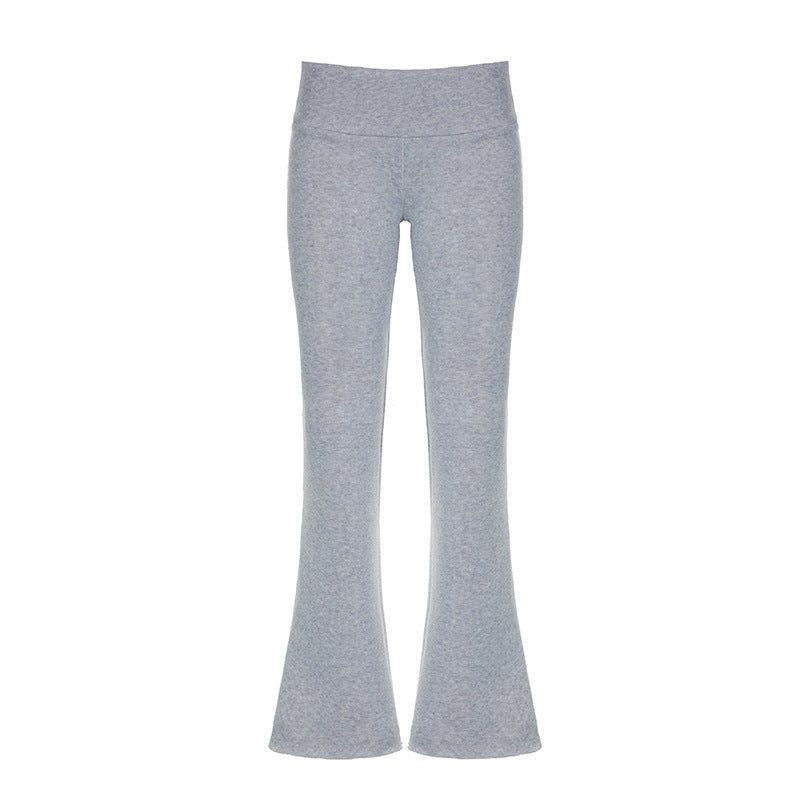 Damen Yoga Stretch Schlaghose mit hohem Bund