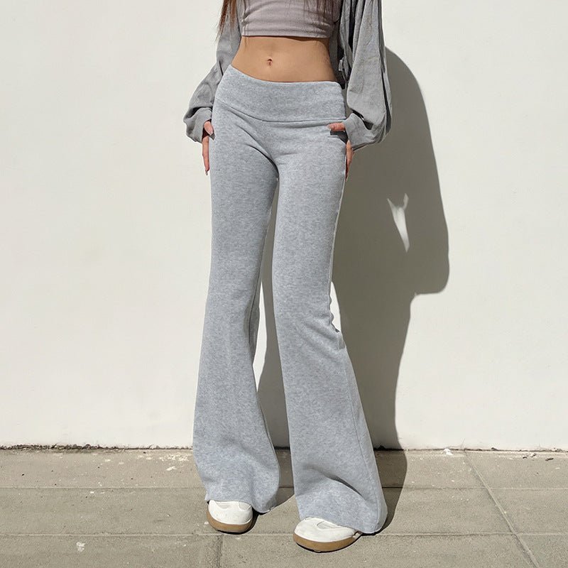 Damen Yoga Stretch Schlaghose mit hohem Bund