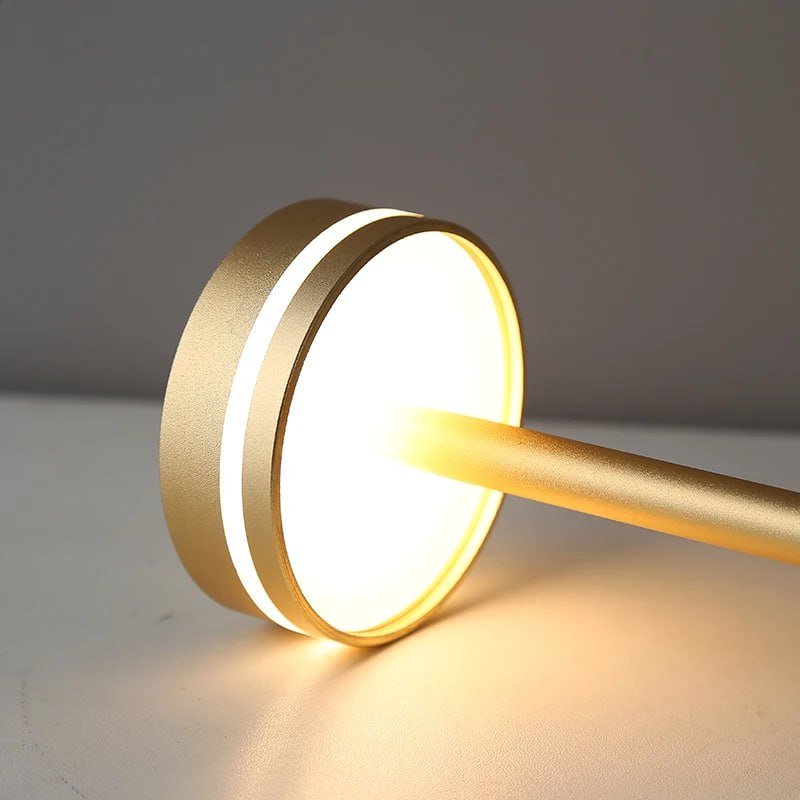 Kabellose LED-Tischlampe mit Touch & Dimmfunktion – tragbar, modern, rundes Design