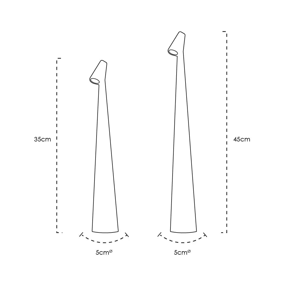 Minimalistische dimmbare Tischleuchte mit Touch in modernem Design
