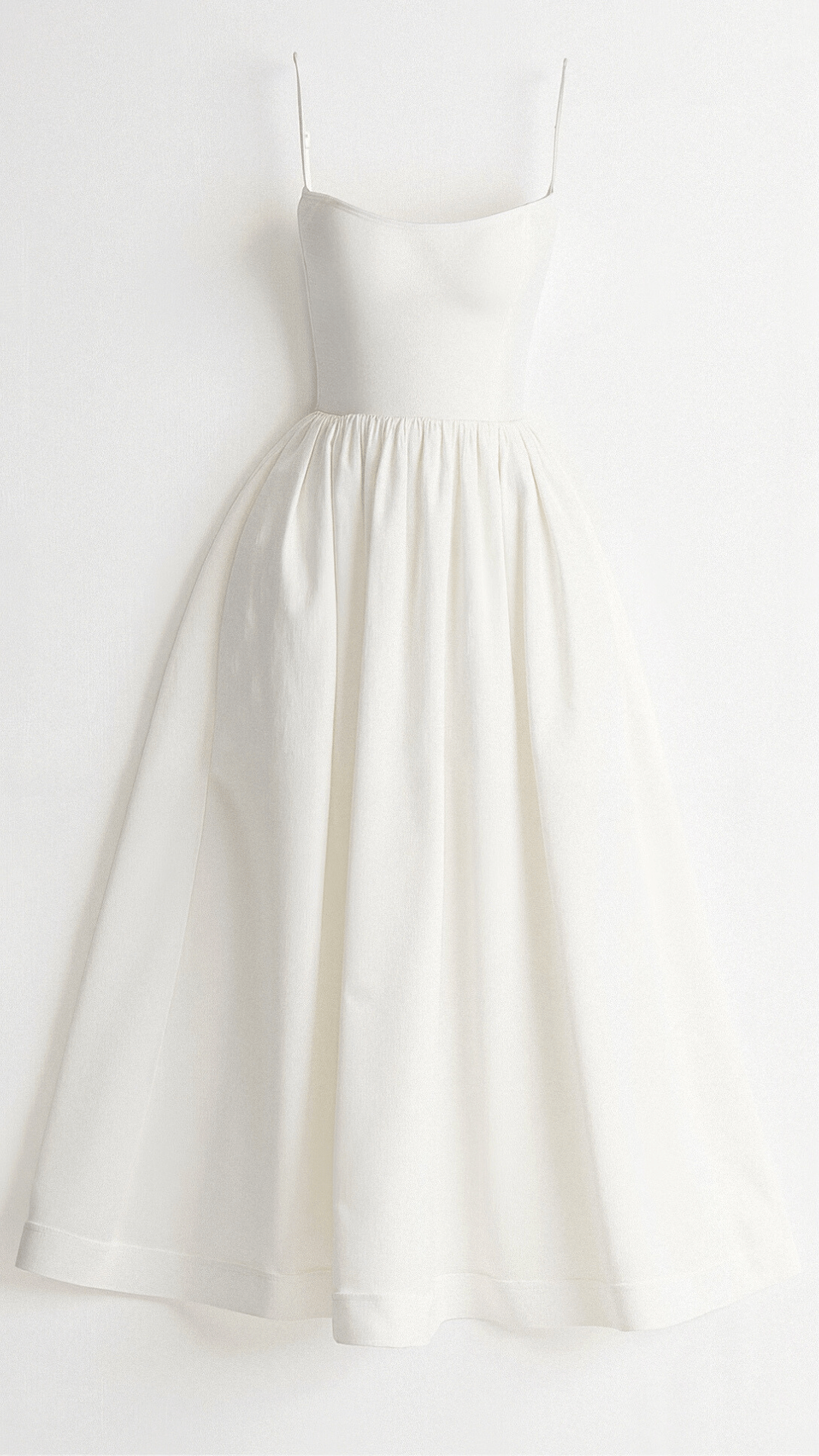 Midikleid mit Spaghettiträgern