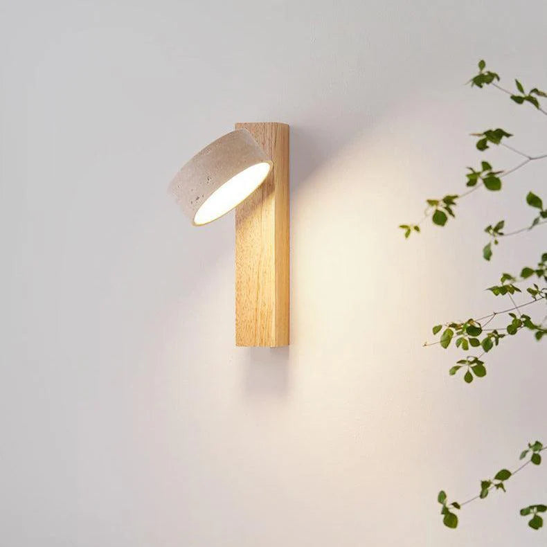 Off-White Travertin-Wandlampe