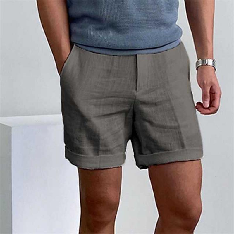 Herren Vintage Leinen Badeshorts