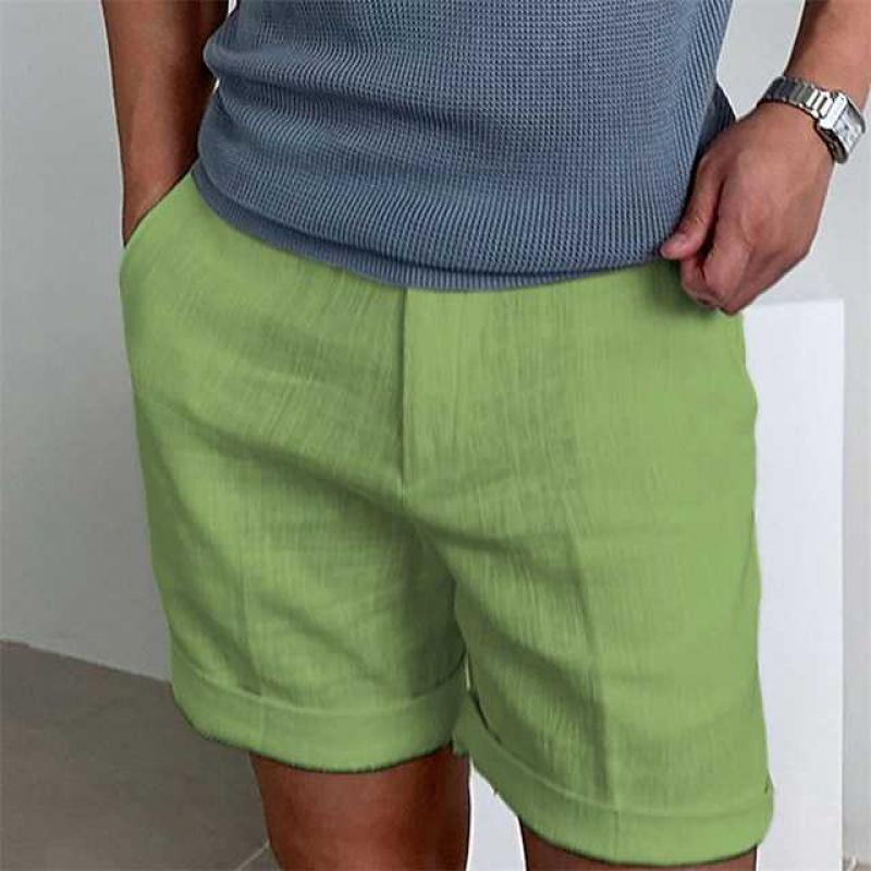 Herren Vintage Leinen Badeshorts