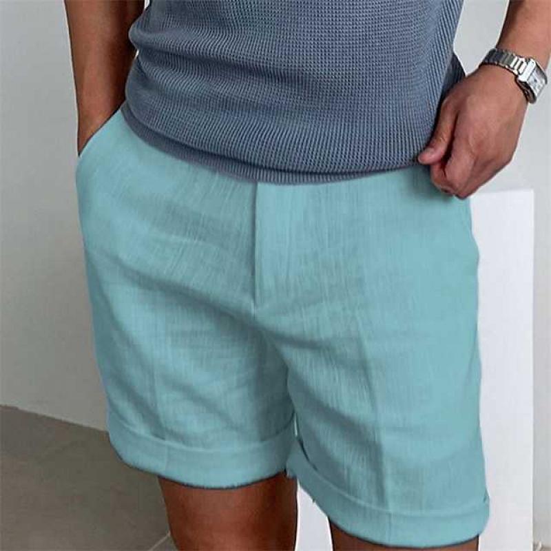 Herren Vintage Leinen Badeshorts