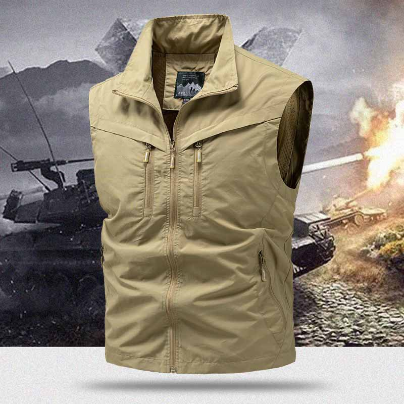 Herren Outdoor Mehrzweckweste mit mehreren Taschen