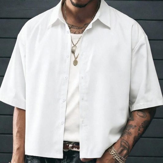 ⏰ 50 % RABATT – Nur für kurze Zeit ✨Modernes Herren Button-Up Hemd 🛍️ Minimalistischer Stil & Lockerer Komfort