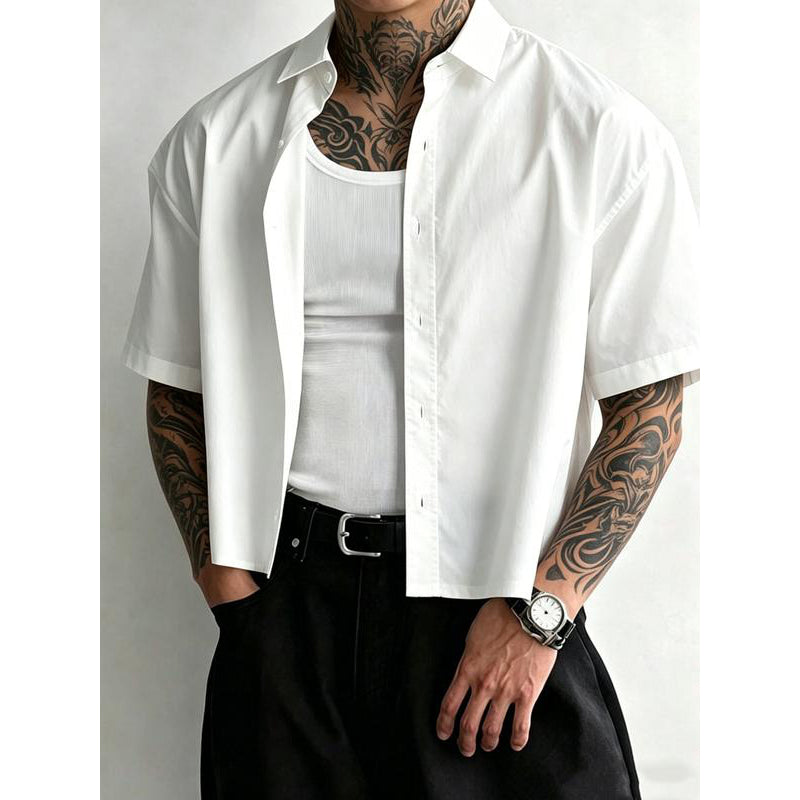 ⏰ 50 % RABATT – Nur für kurze Zeit ✨Modernes Herren Button-Up Hemd 🛍️ Minimalistischer Stil & Lockerer Komfort