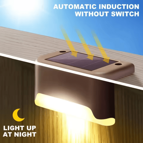 Solar-Deckleuchten Außenbereich LED Wasserdicht