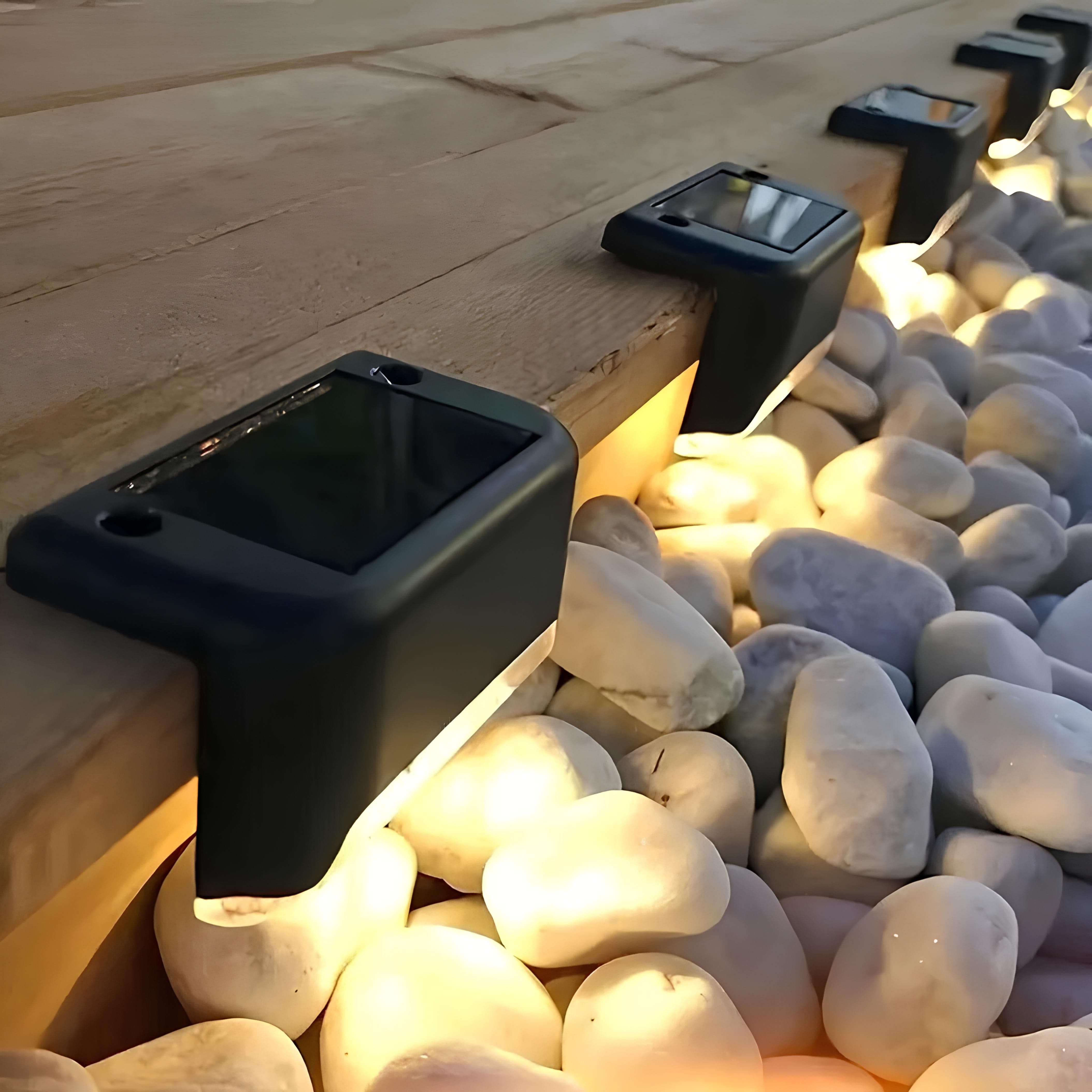Solar-Deckleuchten Außenbereich LED Wasserdicht