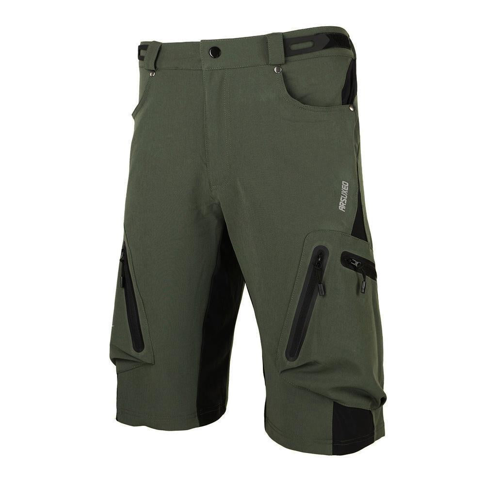 Herren Outdoor Radhose mit atmungsaktivem Material und Reißverschlusstaschen