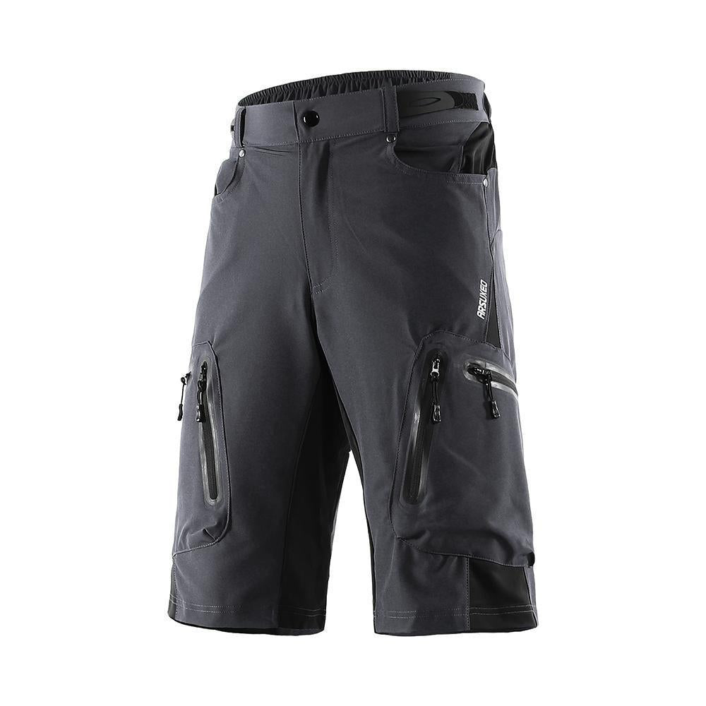 Herren Outdoor Radhose mit atmungsaktivem Material und Reißverschlusstaschen