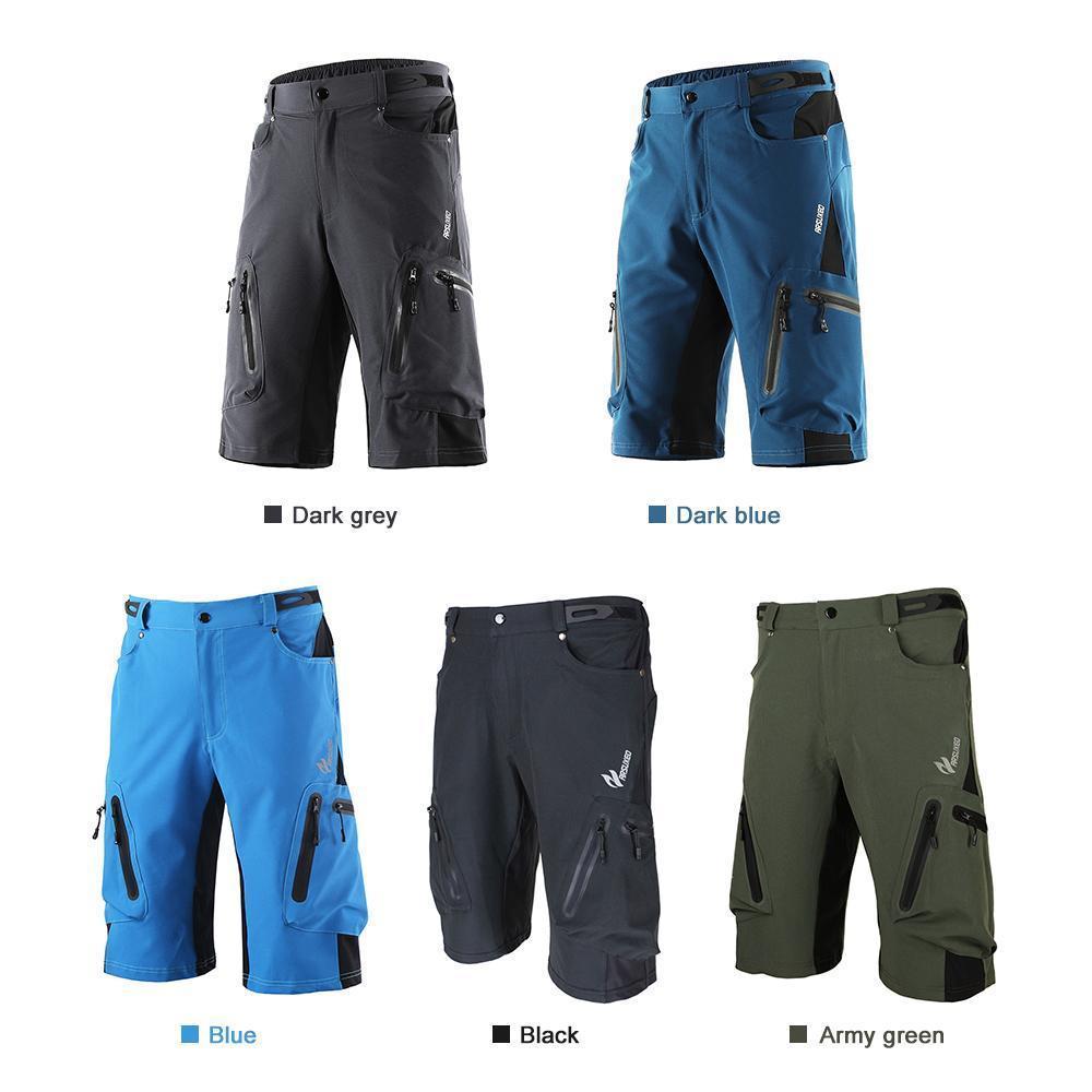 Herren Outdoor Radhose mit atmungsaktivem Material und Reißverschlusstaschen
