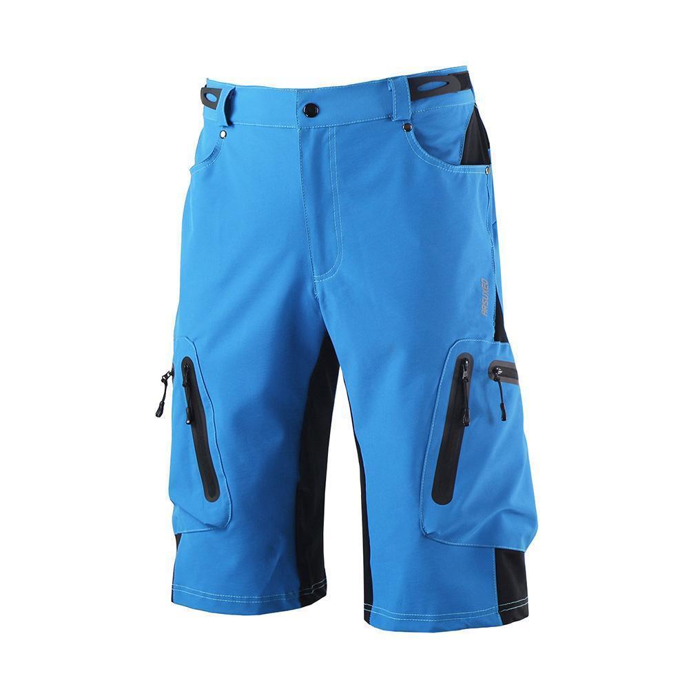 Herren Outdoor Radhose mit atmungsaktivem Material und Reißverschlusstaschen