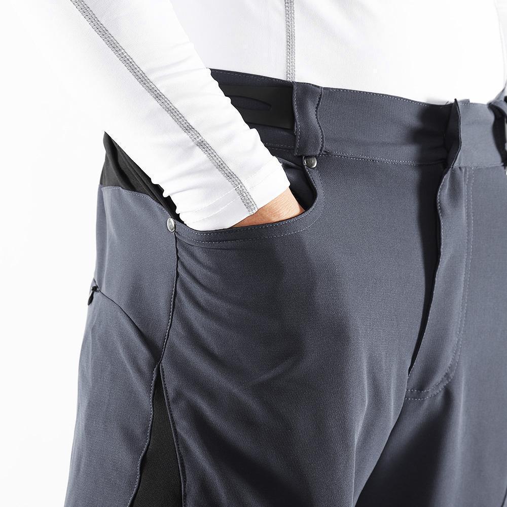 Herren Outdoor Radhose mit atmungsaktivem Material und Reißverschlusstaschen