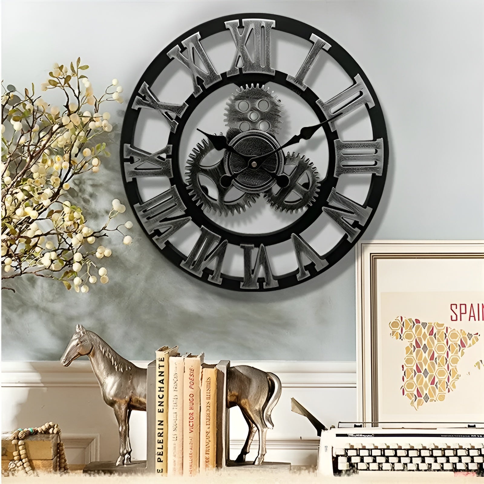 GearSphere Wanduhr im Zahnraddesign