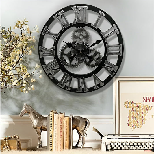 GearSphere Wanduhr im Zahnraddesign