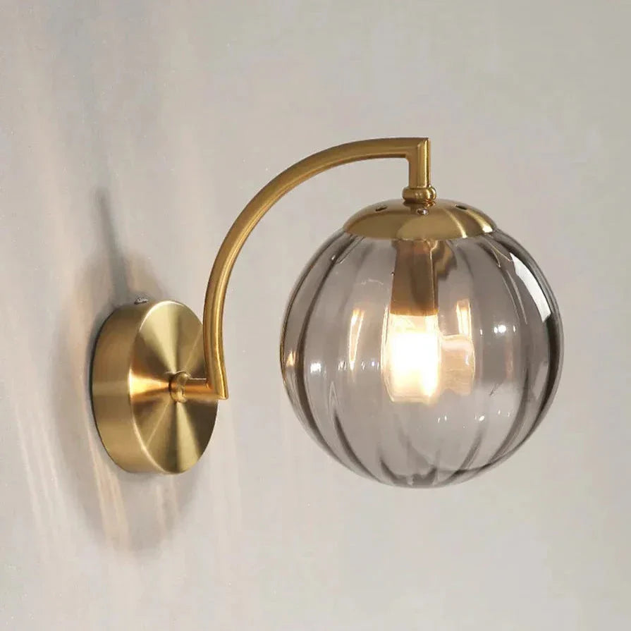 Farbige Wassermelonglaswandlampe