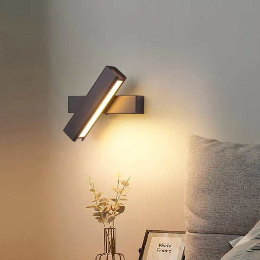 Moderne rotierende LED -Wandlampe