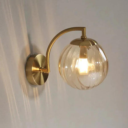 Farbige Wassermelonglaswandlampe