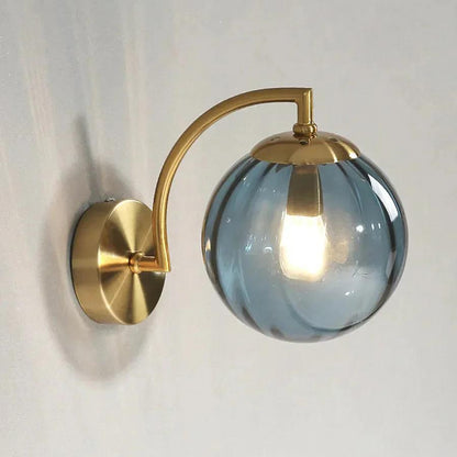 Farbige Wassermelonglaswandlampe